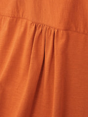 エアコットン・レトロ・キューバンカラー長袖シャツ