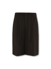 ノルマンディーリネン単プリーツショーツ