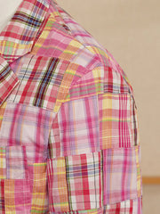 マドラスパッチワーク ノー構造コットンブレザー