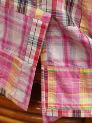 マドラスパッチワーク ノー構造コットンブレザー