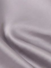 光沢混紡ノーカラージャケット&ダブルプリーツパンツセット