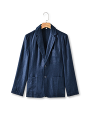 天然リネン夏用カジュアルジャケット