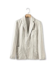 天然リネン夏用カジュアルジャケット