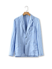 天然リネン夏用カジュアルジャケット