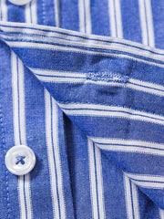 カラーブロックストライプシャツ