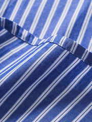 カラーブロックストライプシャツ