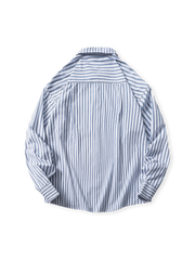 カラーブロックストライプシャツ