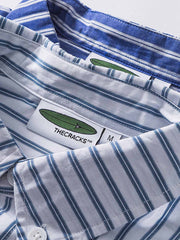 カラーブロックストライプシャツ