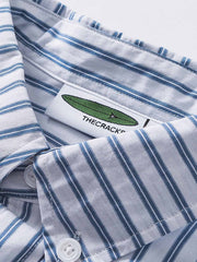 カラーブロックストライプシャツ