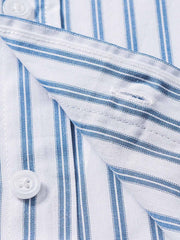 カラーブロックストライプシャツ