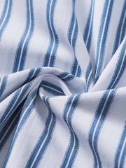 カラーブロックストライプシャツ