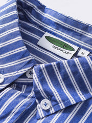 カラーブロックストライプシャツ