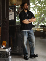 イタリアンスタイル ジャカードレース ポロシャツ