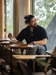 イタリアンスタイル ジャカードレース ポロシャツ