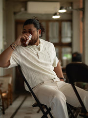 イタリアンスタイル ジャカードレース ポロシャツ