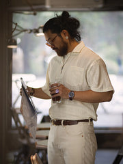 イタリアンスタイル ジャカードレース ポロシャツ