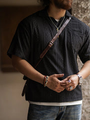 イタリアンスタイル ジャカードレース ポロシャツ