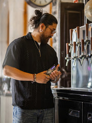 イタリアンスタイル ジャカードレース ポロシャツ