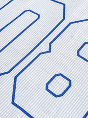 西海岸風ストライプVネックベースボールシャツ