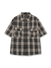 ヴィンテージチェックショートスリーブシャツ全体像