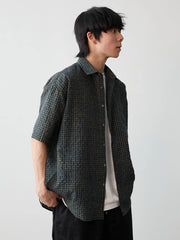 ヴィンテージシアサッカー チェックシャツ