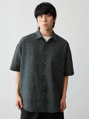 ヴィンテージシアサッカー チェックシャツ