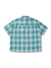 グラデーションチェック ワイドシルエット半袖シャツ