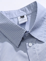 シティボーイオーバーサイズチェック柄大ポケットシャツ