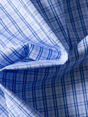 パッチワークチェックオープンカラーシャツ