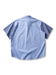 パッチワークチェックシャツ前面全体