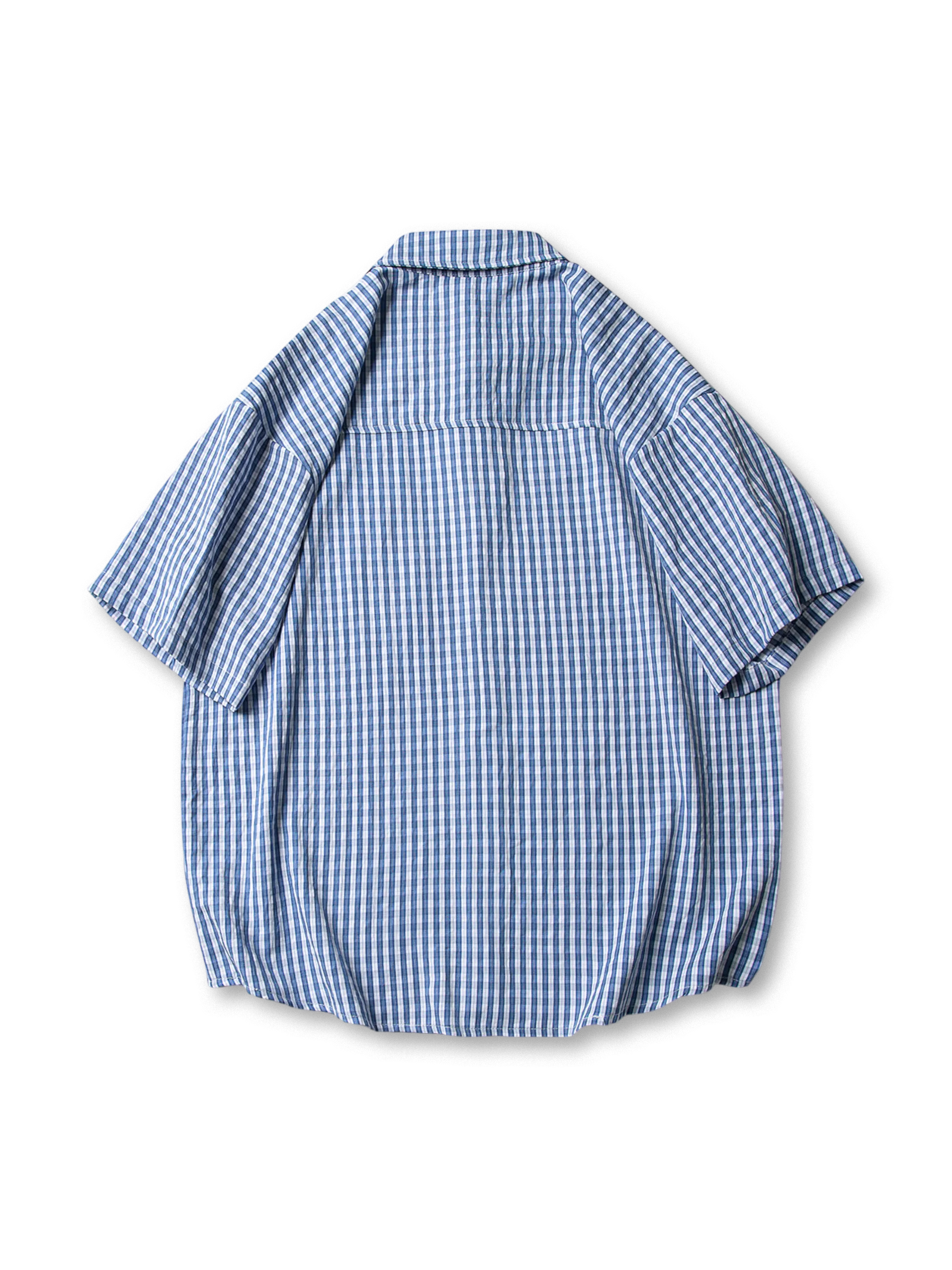 ギンガムワイドシャツ正面
