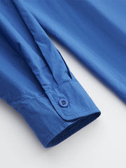 クラインブルー長袖コットンシャツ