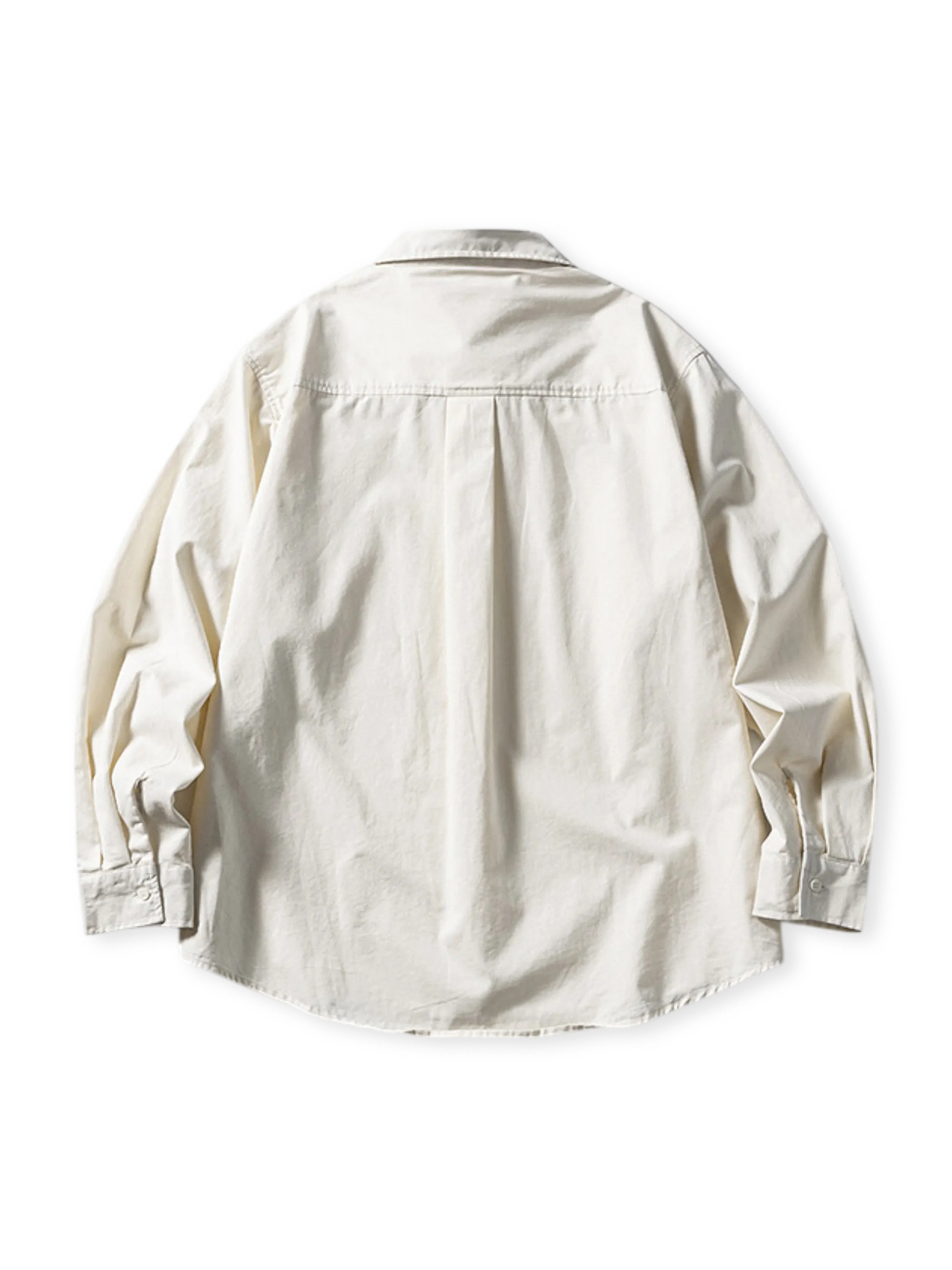 ヴィンテージワークウェア長袖シャツ(正面ダブルポケットデザイン)
