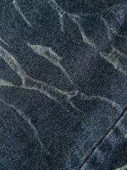 デニム 七分丈カーゴショーツ