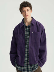 スタッズポケットコーデュロイジャケット