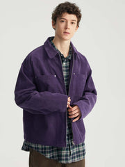 スタッズポケットコーデュロイジャケット