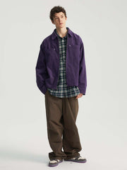 スタッズポケットコーデュロイジャケット