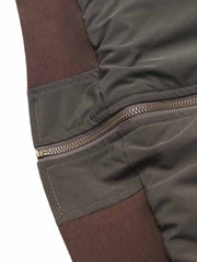 バーン風 着脱可能フーデッドパイロットジャケット