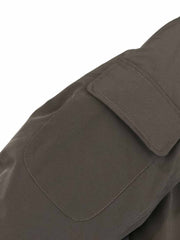 バーン風 着脱可能フーデッドパイロットジャケット