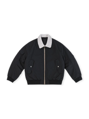 バーン風 着脱可能フーデッドパイロットジャケット