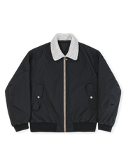 バーン風 着脱可能フーデッドパイロットジャケット