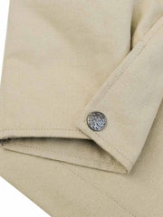 バーン風 コントラストキャンバスジャケット