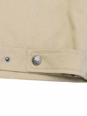 バーン風 コントラストキャンバスジャケット