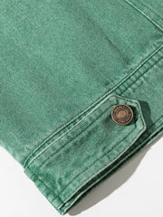 配色襟 ワークジャケット