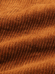 コーデュロイ多ポケット開襟ジャケット