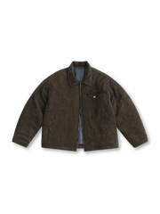 デトロイトスタイルスエードタッチジャケット