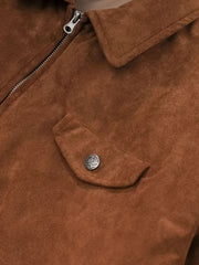 デトロイトスタイルスエードタッチジャケット