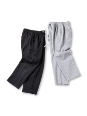 ワイドストレートワッフルスウェットパンツ