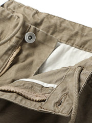 ヴィンテージ風ウォッシュ加工多ポケットショートパンツ