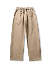 ヴィンテージ風ウォッシュ加工コットンカジュアルパンツ